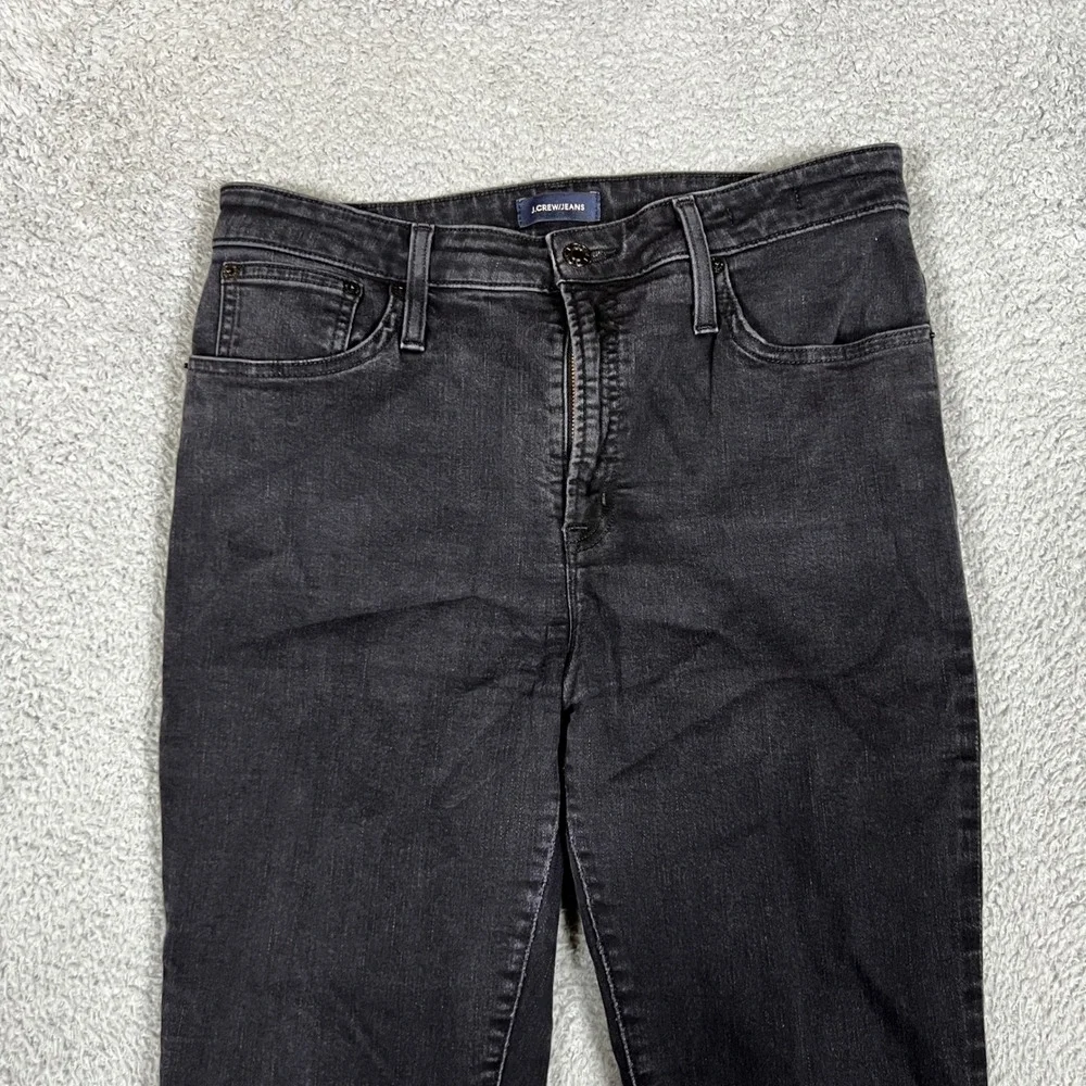 J‎ Crew Toothpick Jeans Womens 31 Black Excellent Curvy Denim Office Casual